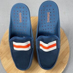 SWIMS Men's Navy Blue Slip On Mule Slides Water Shoes Boat Deck Loafers Size 8